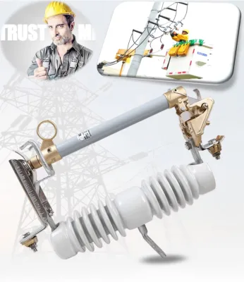 RW12 Ceramic Porcelain Fuse Cut Out 12KV 15kV Rated Voltage Drop Out High Voltage Fuse with Ceramic Insulator for Transformer