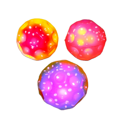 6cm 7cm rainbow Space Ball Super High Bouncing Bounciest Lightweight Relieve Stress Moon Ball Rubber Foam Ball for Kids Toy