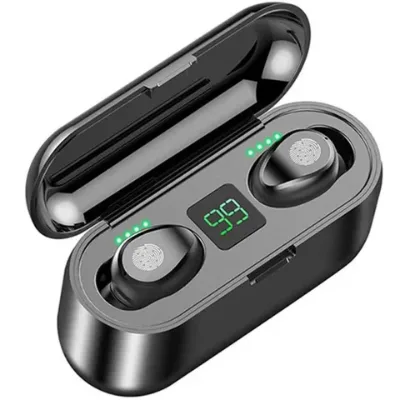 F9-2 High Case F9 F9-6C TWS Wireless BT V5.0 Headset with Digital Display Charging Case