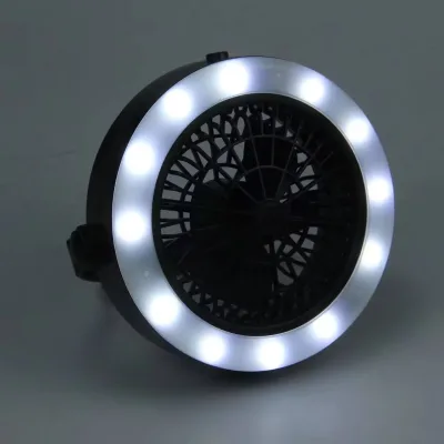 Portable Waterproof Bright LED 2-in-1 Camping Lantern & Ceiling Fan with Tent Light Battery-Powered for Camping