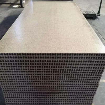 Hollow Core Particle Board Tubular Moisture Resistant Eco-Friendly Melamine Faced Cabinet Door Panels for Furniture Interior