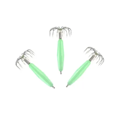 Hard Body Jig Hook Squid Jig Hook Luminous Squid Jig 12 Pin Umbrella Type Octopus Fish Hook