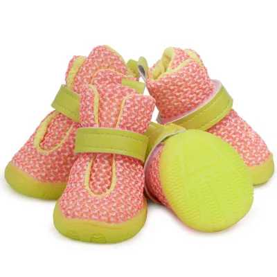 Juicepet High-End Custom Cotton Dog Sneaker Adjustable Air Mesh Surface Dog Boots Small Medium Large Dog Shoe