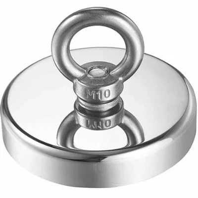 Stainless Steel Magnetic Fishing Magnet Salvage conn 136 mm with Good Quality
