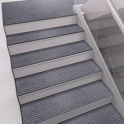 Solid Wood Customizable Anti-Slip Stair Tread Mat Self-Adhesive Anti-Fall Soundproof Step Carpet for Room Space