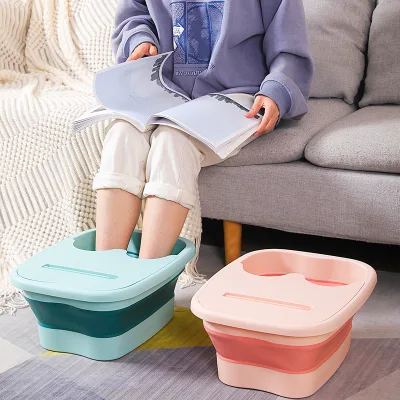 Wholesale Brand New Luxury Portable Massage Foot Bath Bucket Folding Luxury Foot Therapy Soothing Made of Durable Plastic