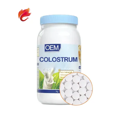 Dietary Supplement Colostrum Milk Tablets with Immunoglobulin