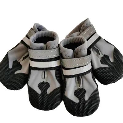 Heybo Autumn Winter Tactical Dog Boots Solid Pattern Rubber Outdoor Running Shoes for Pets Manufactured Pet Dog Shoes