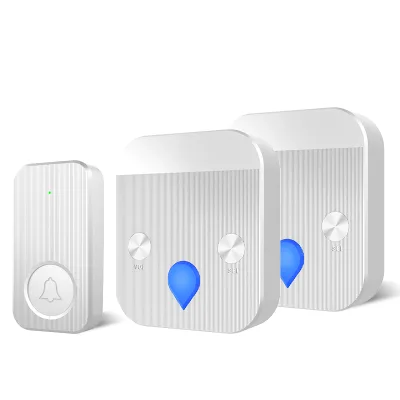Wireless Touch Doorbell with Intelligent Pairing Easy Installation Plug-in M02-2G05-SS ABS Material-for Apartment Home Security