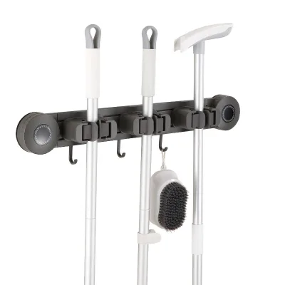 Wall Mount Self Adhesive Mop Broom Holder Mop Holder Broom Hanger Mop Rack