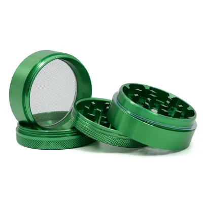 Logo Printing New 4 Layers Alloy Metal Spice Grinders Crusher