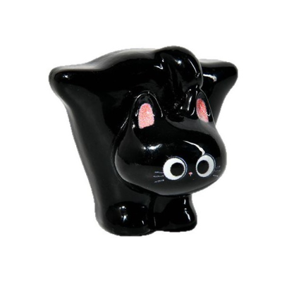 Cartoon Resin Cats Figurine Mini Kitten Slanted Head Cat Ornament