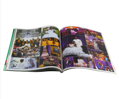 Special Design Logo Photo Book Perfect Binding Paperback Softcover Printing Photo Album Book for Wedding