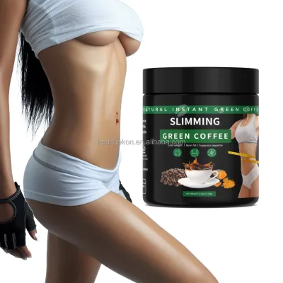 OEM Sugar Free Slimming Green Coffee with Turmeric and Spices & Herbs Instant Coffee Meal Replacement Powder in Box