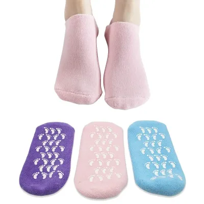 Reusable Preventing Dry Silicone Socks for Dry Cracking Feet-Softening Rough Skin Calluses Foot Spa Moisturizing