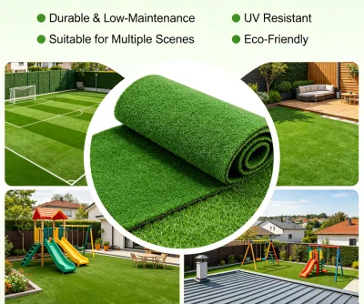 Outdoor Synthetic Lawn Community Villa Greening High Quality Cost-effective Easy Installation Low Maintenance