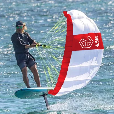 Parawing Paraglider 4.5M Kite Surfing Wing Foil Set for Parapente Rush Wave Kite Wind Foil Hydrofoil Board Surfboard Wingfoil