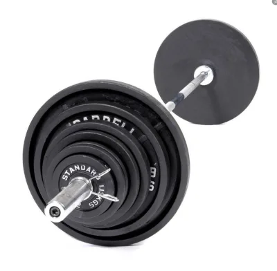 Best Seller 300lb Cast Iron Barbell Weight Set