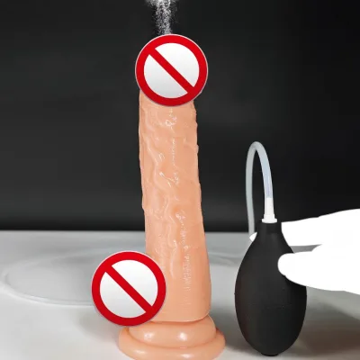 Realistic Liquid Silicone Waterproof Soft Dildos Squirting Ejaculating Lifelike Feeling Spraying for Women