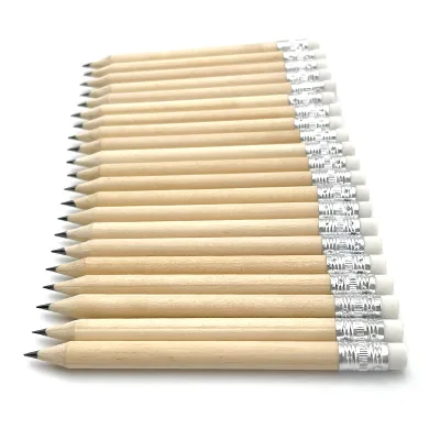 Short Cheap Bulk Mini 10cm Golf Pencils Students Hb Pencil for Activity with White Eraser