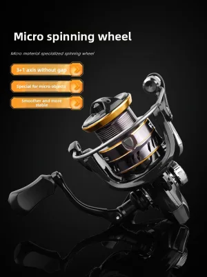 Catching Spinning Reel Angled Shallow Spool Long-Distance Casting Lure Fishing Model 1000 Small Size High-Speed