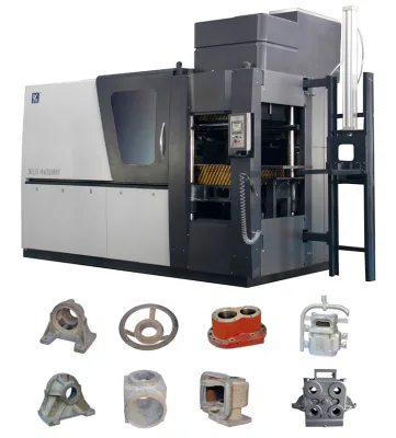 Metal Casting Stable Pneumatic Automatic Molding Machine with Side Sand Shooting Low Energy Consumption and Long Life Service