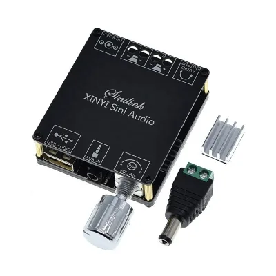 eParthub XY-C50L 50W*2 Stereo BT Class D Digital Amplifier Board Dual Channel 360 Degree HIFI Stepless Tuning