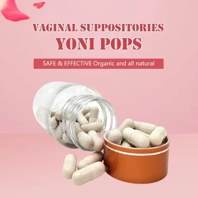 Private Label Women Yoni Probiotics Pops for Wetness Feminine Boric Acid Capsules Cleaning Tablet Detox Cleaning