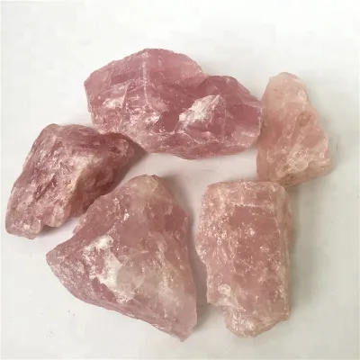 Mines Natural Rose Quartz Crystal Rough