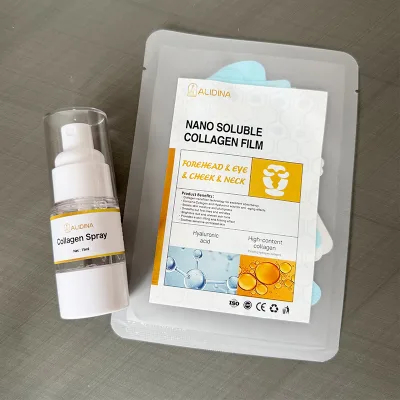 Collagen Film Face Mask Collagen Membrane Lightens Wrinkles Bags Dark Circles Firming Melting Water Soluble Collagen Film/Mask B