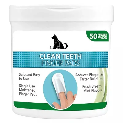 Factory OEM Brand Pet Dental Finger Wipe Remover Pet Teeth Ear Cleaning Wet Wipes