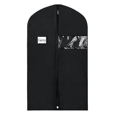 Hot Selling Custom Cross-Border Foldable Black Single Window See-Through Evening Dress Suit Dust Cover Coat Dust Bag for