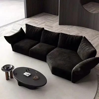 Italian Luxury High-End Modular Flower Petal Fabric Sofa Minimalist Small Living Room Suite Popular Online for Hotels