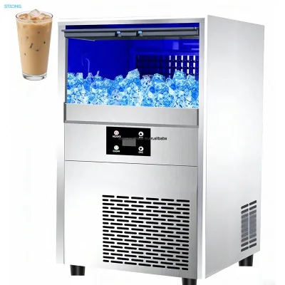 MK-30 Desktop Electric Automatic Ice Maker 20kg Capacity 220V 200W Equipped with Engine & Motor Commercial Use