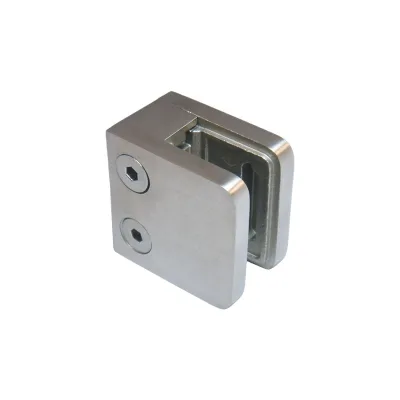 High Quality 45x45mm Square Mirror Polished Stainless Steel Railing Clamp for Glass Holder with Fair Price
