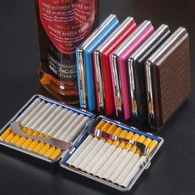 High Quality Cigarette Case Metal Smoking Accessories Portable Cigarette Case Lady Use Cigarette Case