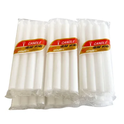 Party Decoration Table Candlesticks Smokeless Vanilla White Taper Candles