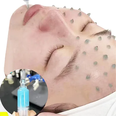 Private Label Remove Acne and Marks Shrink Pores Rejuvenate Skin Green Algae Sponge Microneedle Facial Cream