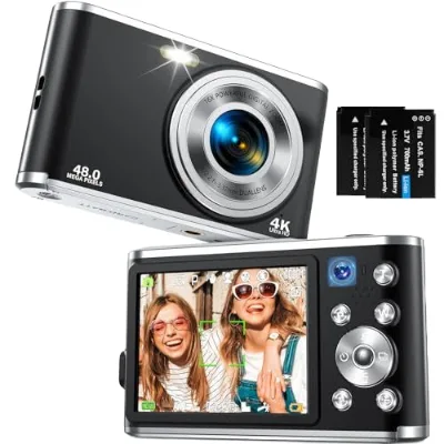 Classic Portable 2.4inch 16X Zoom CCD Camera 4K HD Kids Mini Digital Cameras for Photography Kid New Design Digital Dual Cameras