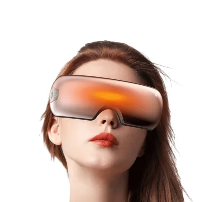 2025 NEW Wirelessly Battery Red Light Heat Magnetic Suction Charging Graphene Heat Eye Mask Massager