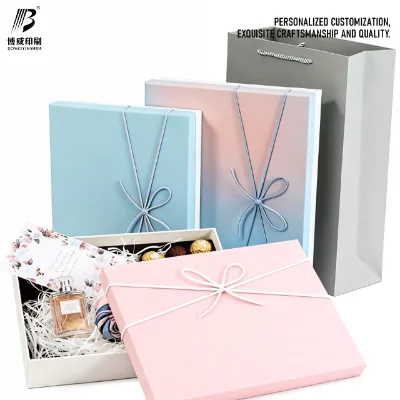Wholesale Customized High-End Eco-Friendly Kraft Paper Rigid Gift Boxes for Christmas Jewelry Packaging