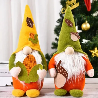 Handmade Swedish Gnomes Plush Scandinavian Autumn Fall Gnome Plush Fall Thanksgiving Gnome Plush Doll Decorations