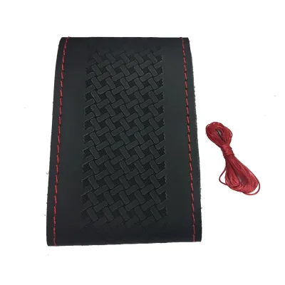 Good Price Car Steering Wheel Cover PU Punching Car Steering Wheel Cover Microfiber Leather Hand Sewing Steering Wheel Cover