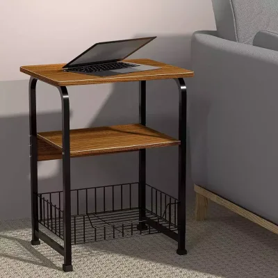 Furniture Kitchen Living Room Home Wood Steel Storage Cabinet Rack Kitchen Dining Cart Trolley