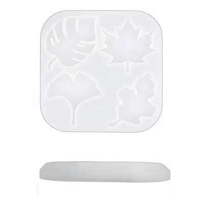 Cross-border Drop Gum Maple Leaf Ginkgo Leaf Mold DIY Specimen Silica Gel Film with Collection Decoration Mirror Resin