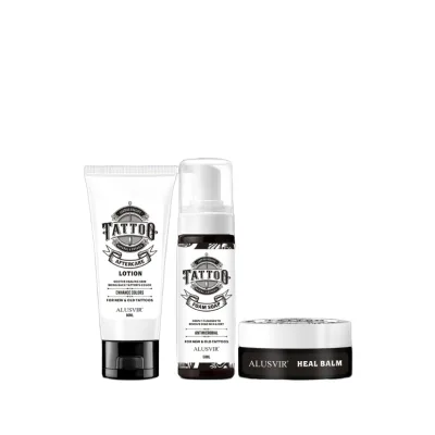 Wholesale Tattoo Aftercare Set for Body Natural Quick Healing Color Enhancement Cream Foam Balm Soothing Lotion