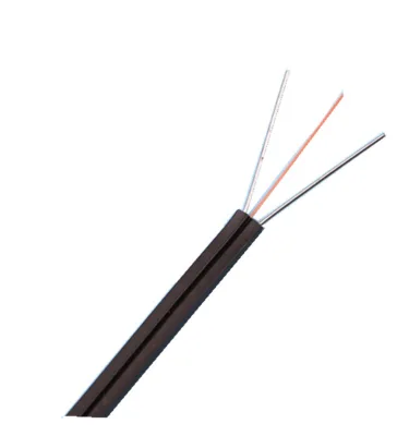 Fiber optic cable FTTH Drop Fibra Optica cable with messenger 2 core fiber G657A1 fiber