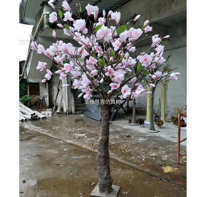 magnolia Tree Plant Artificial Silk Flower Blossom Magnolia Tree