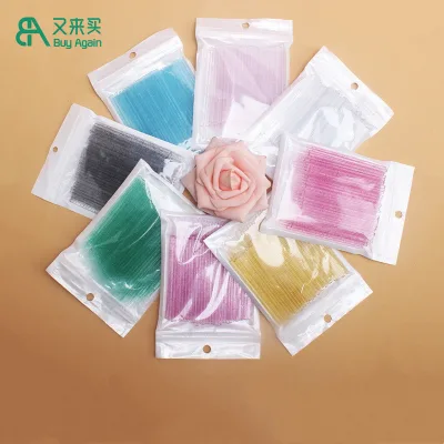 Wholesale Glitter Eyelash Extension Lash Micro Swabs Disposable Microswabs Microbrush Micro Applicators Micro Brush Microbrush