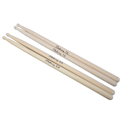 Professional Good Quality Custom Logo 5A 7A Drumsticks Maple Wood Material Musical Drumsticks for Wholesale